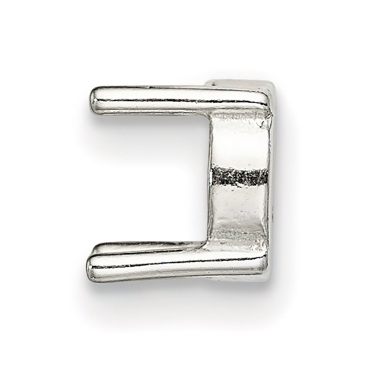 Sterling Silver 4 Prong Round Open Back Setting (3.00 to 10.00mm) 12Pcs