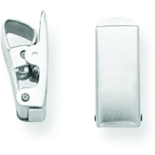 Sterling Silver Fold Over Clasp 11.7mm 4Pcs