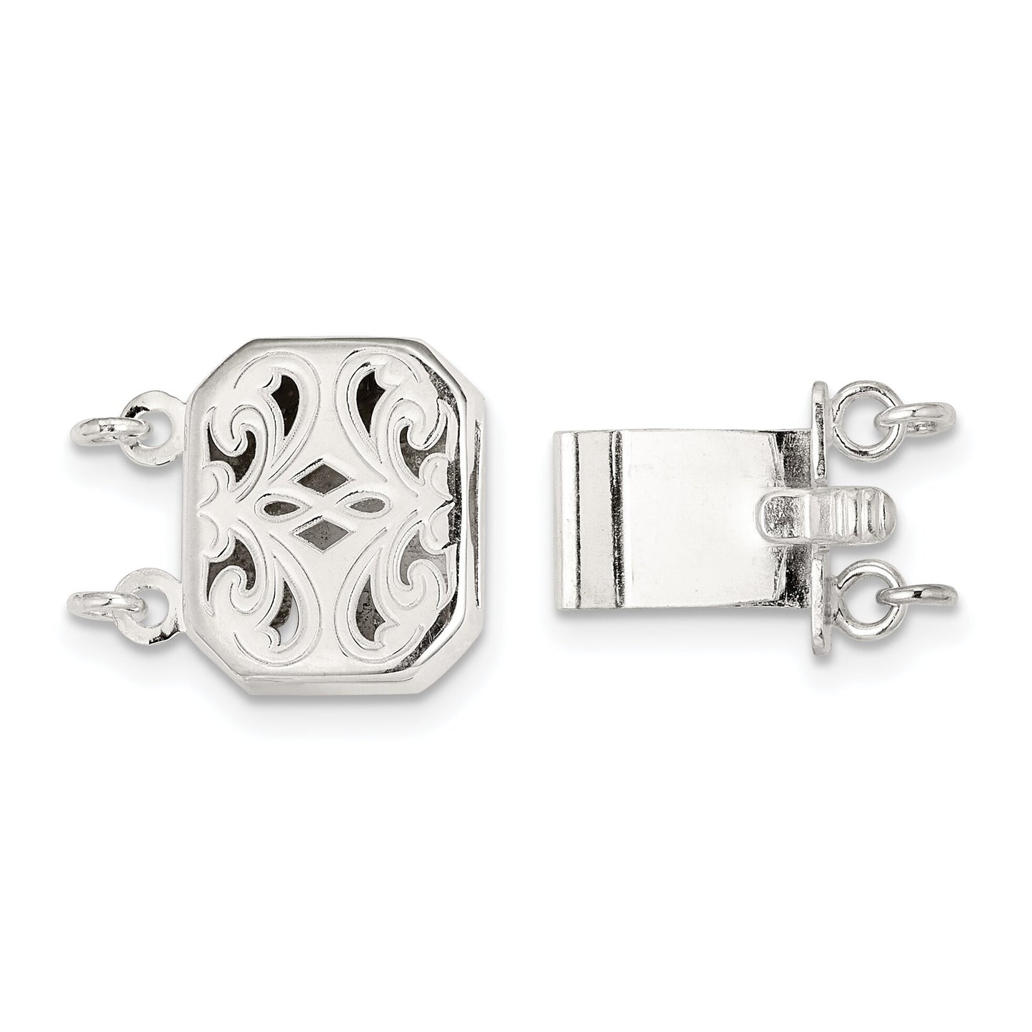 Sterling Silver Strand Pearl Clasp (2 or 3 Strands)