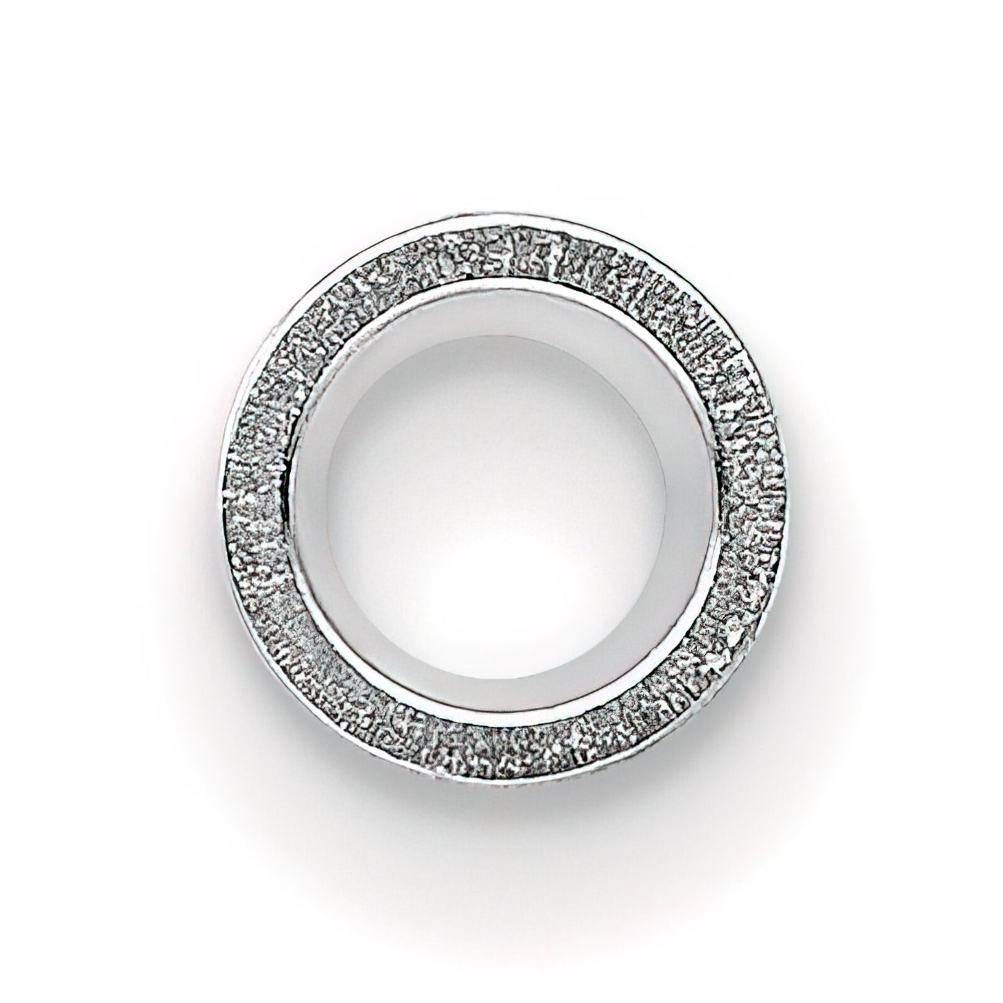 14K White Gold Round Tapered Tube Bezel Setting (1.00 to 8.20mm)