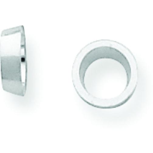14K White Gold Round Tapered Tube Bezel Setting (1.00 to 8.20mm)
