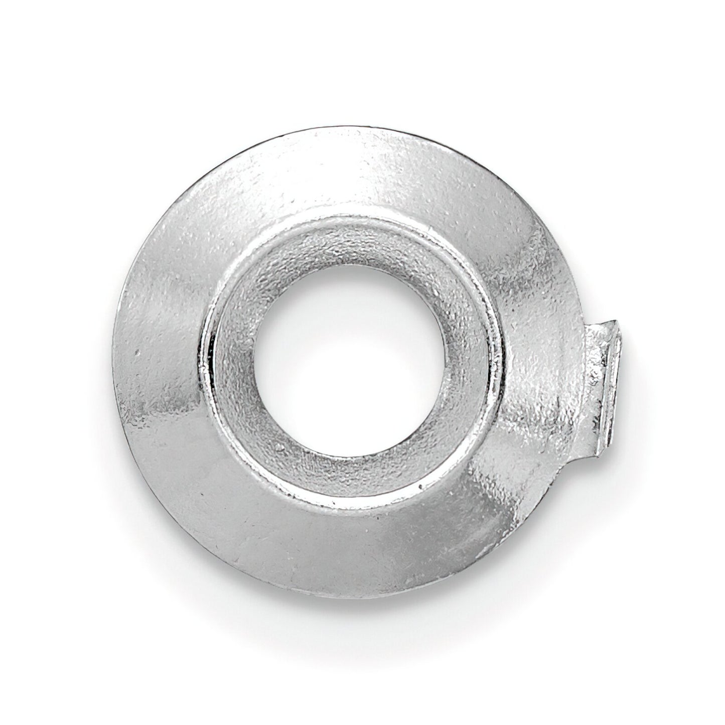 14K White Gold Round Bezel Pendant Setting (2.40 to 8.00mm)
