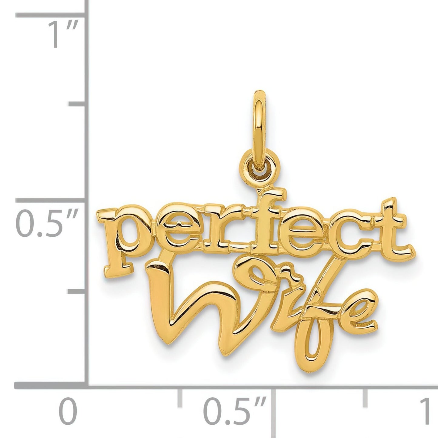 14K Gold Perfect Wife Charm