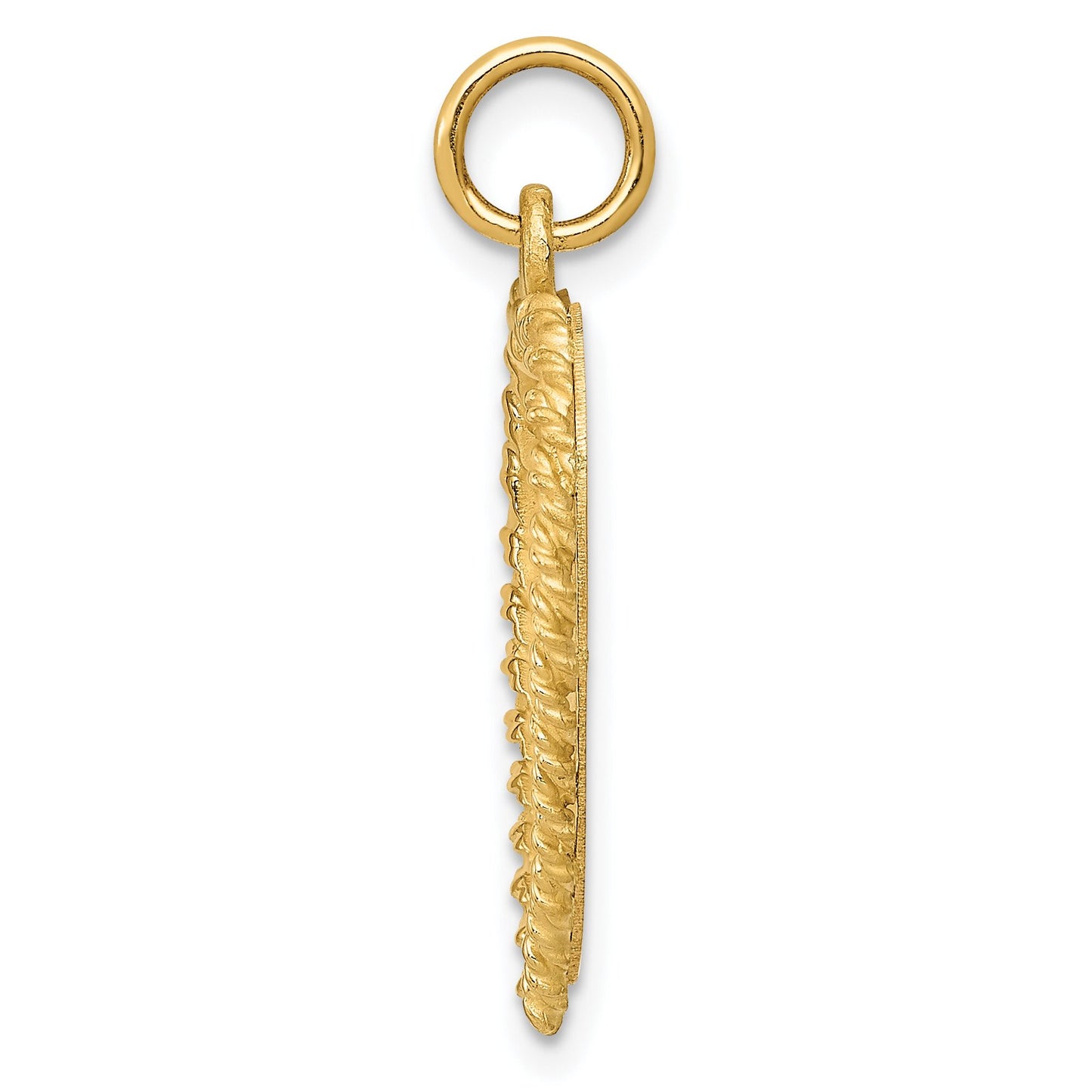 14K Gold 50th Anniversary Heart Charm