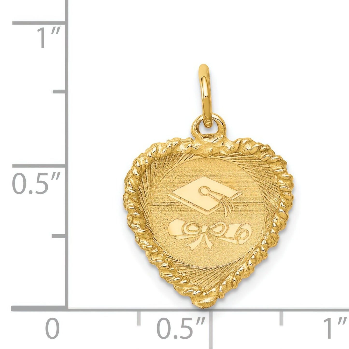 14K Gold Graduation Cap Diploma Charm