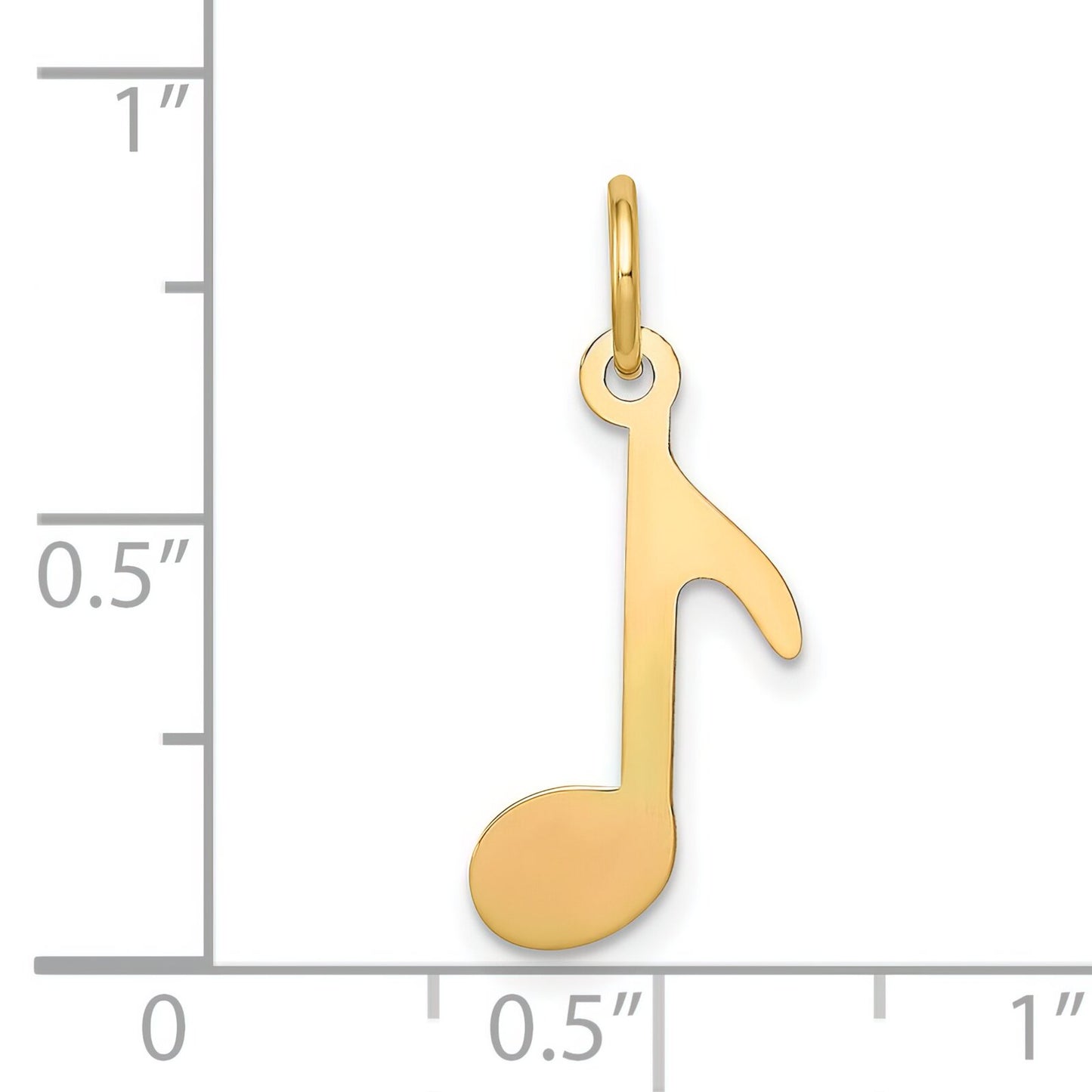 14K Gold Musical Note Charm