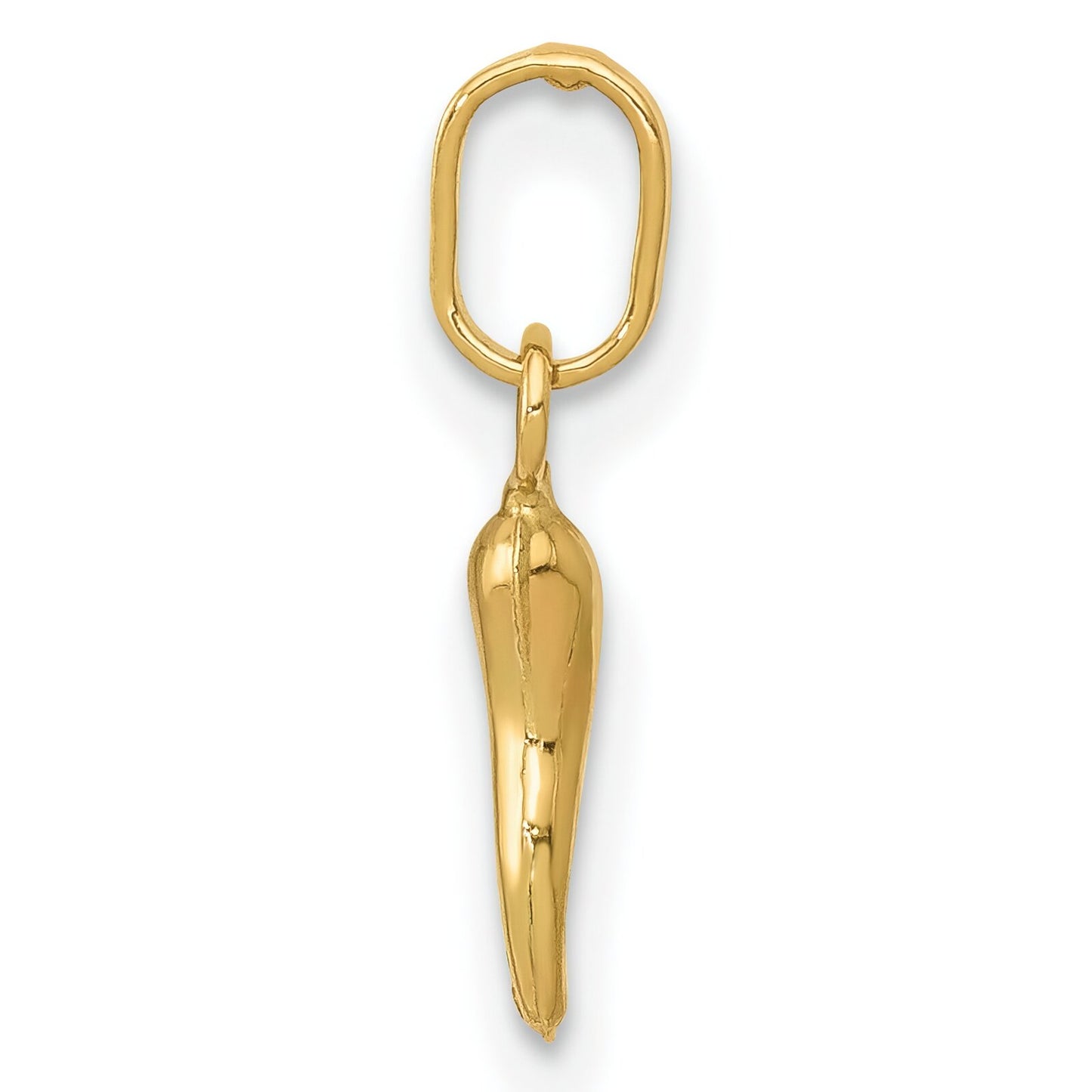 14K Gold Italian Horn Charm
