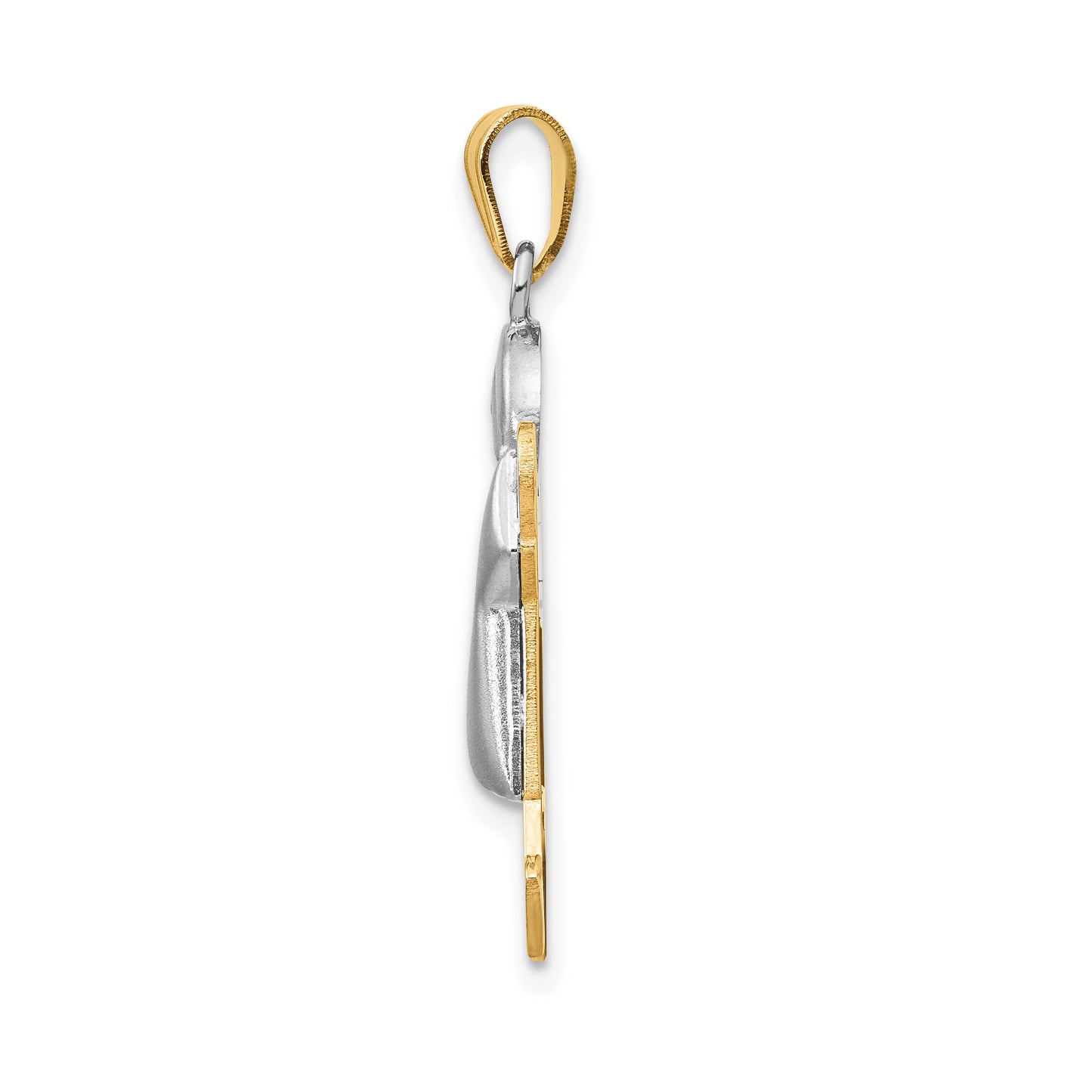 14K Two Tone Gold The Kids Boy Charm