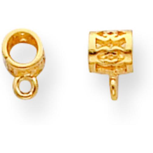 14K Gold Tube Bail (3.00mm Inside Diameter)