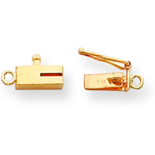 14K Gold Barrel Clasp Replacement Tongue 7.6mm