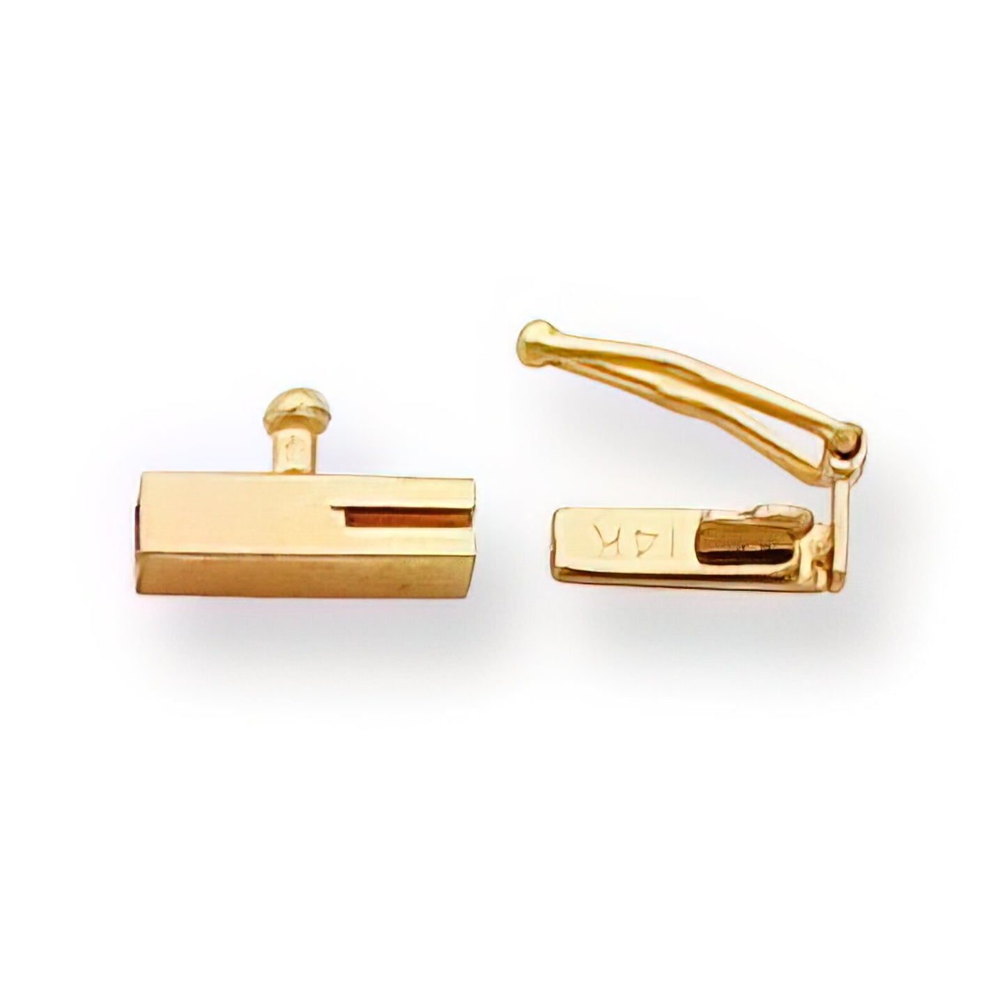 14K Gold Box Clasp Replacement Tongue (8.00mm to 13.30mm)