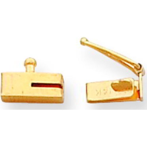 14K Gold Box Clasp Replacement Tongue (8.00mm to 13.30mm)