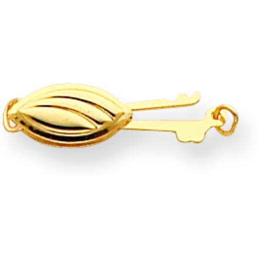 14K Gold Pearl Clasp 10.6mm