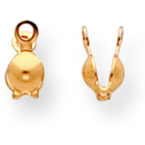 14K Gold Bead Tip 4 x 7mm