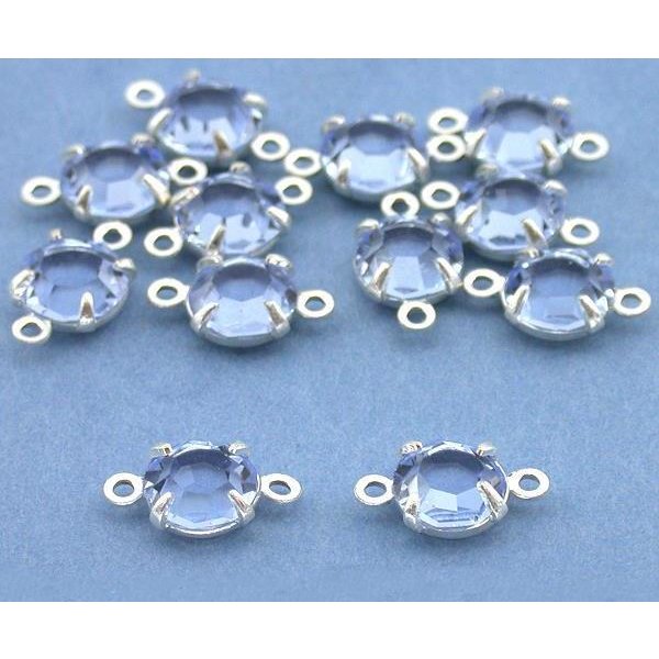 Rose Montees Blue Rhinestone 10.5mm 12Pcs