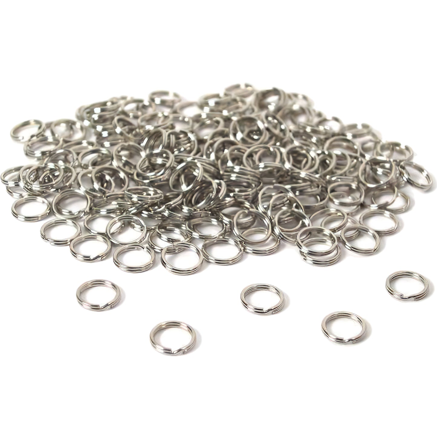 200 Split Rings Fishing Lure Charm Bracelet Parts 9mm