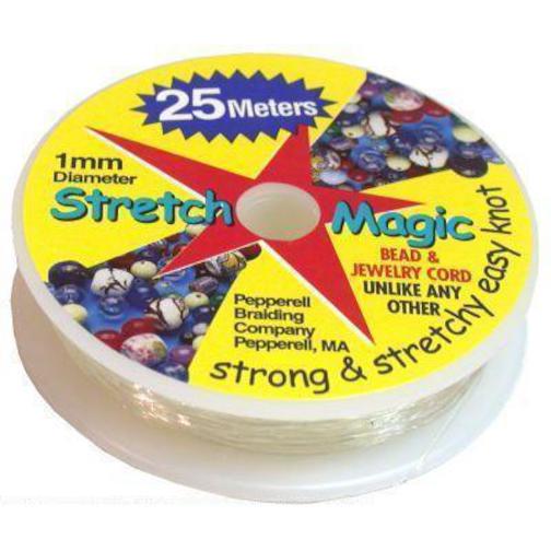 3 Spools Stretch Magic Elastic Clear Stretchy Cord 25M