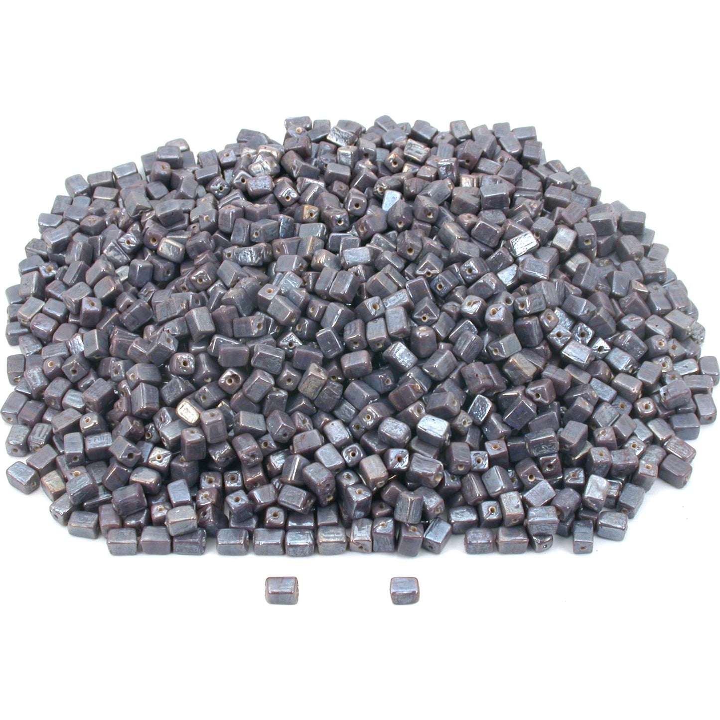 Purple Cube Glass Beads Beading Part 7.5mm Approx 1500