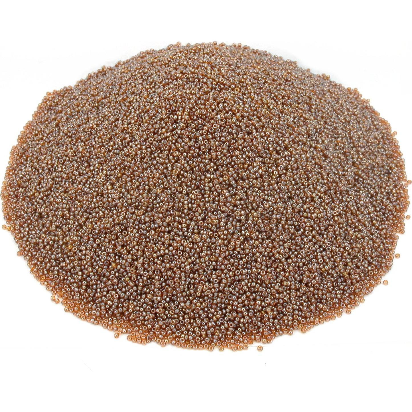 Light Brown Glass Seed Beads Beading 11/0 Approx 1 Kilo