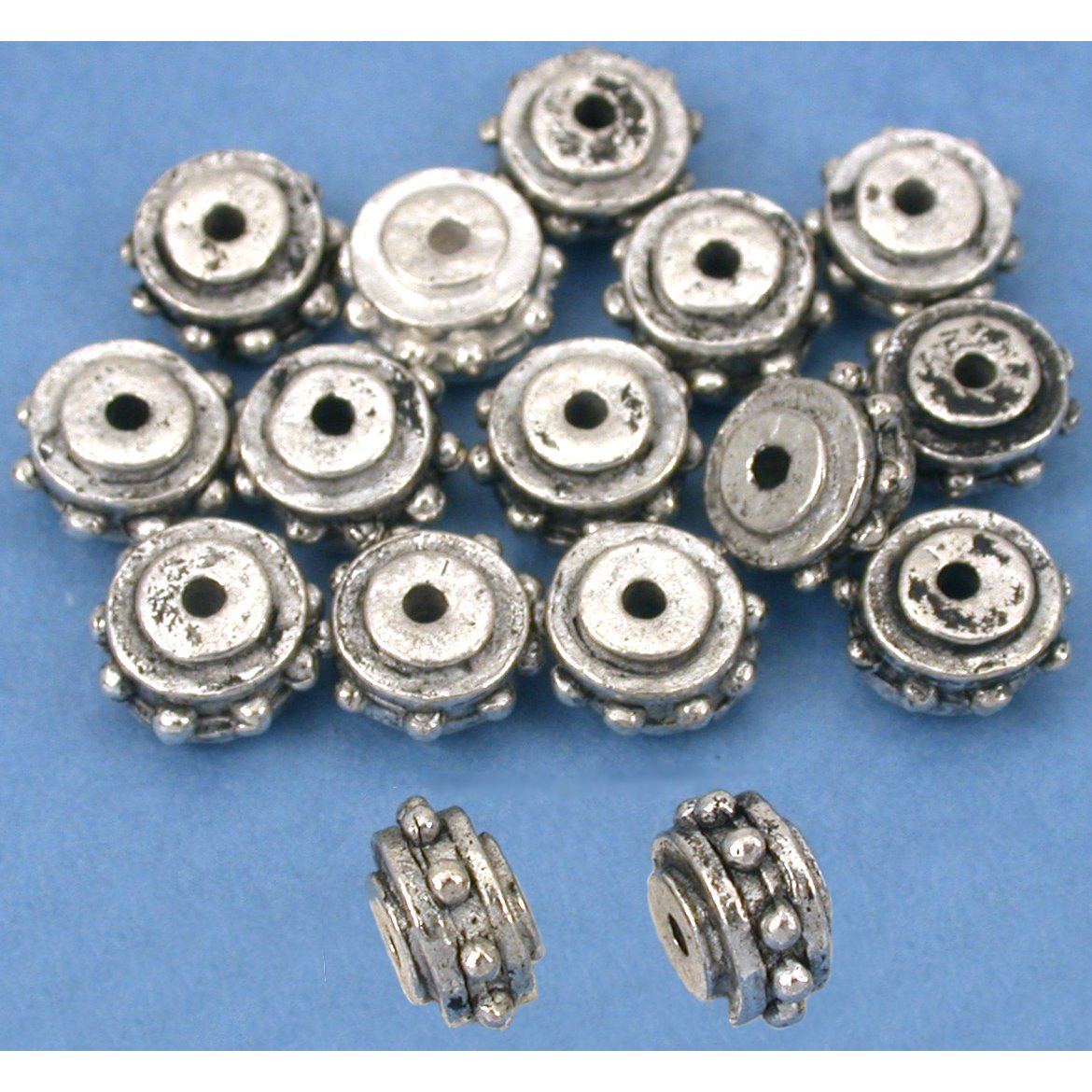 Bali Spacer Beads Antique Silver Plated 8mm 15Pcs Approx.