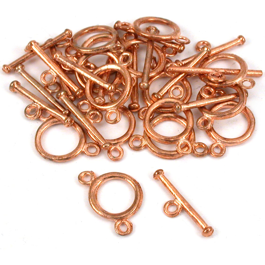 Two Strand Toggle Clasp Copper Plated 11.5mm 15Pcs Approx.