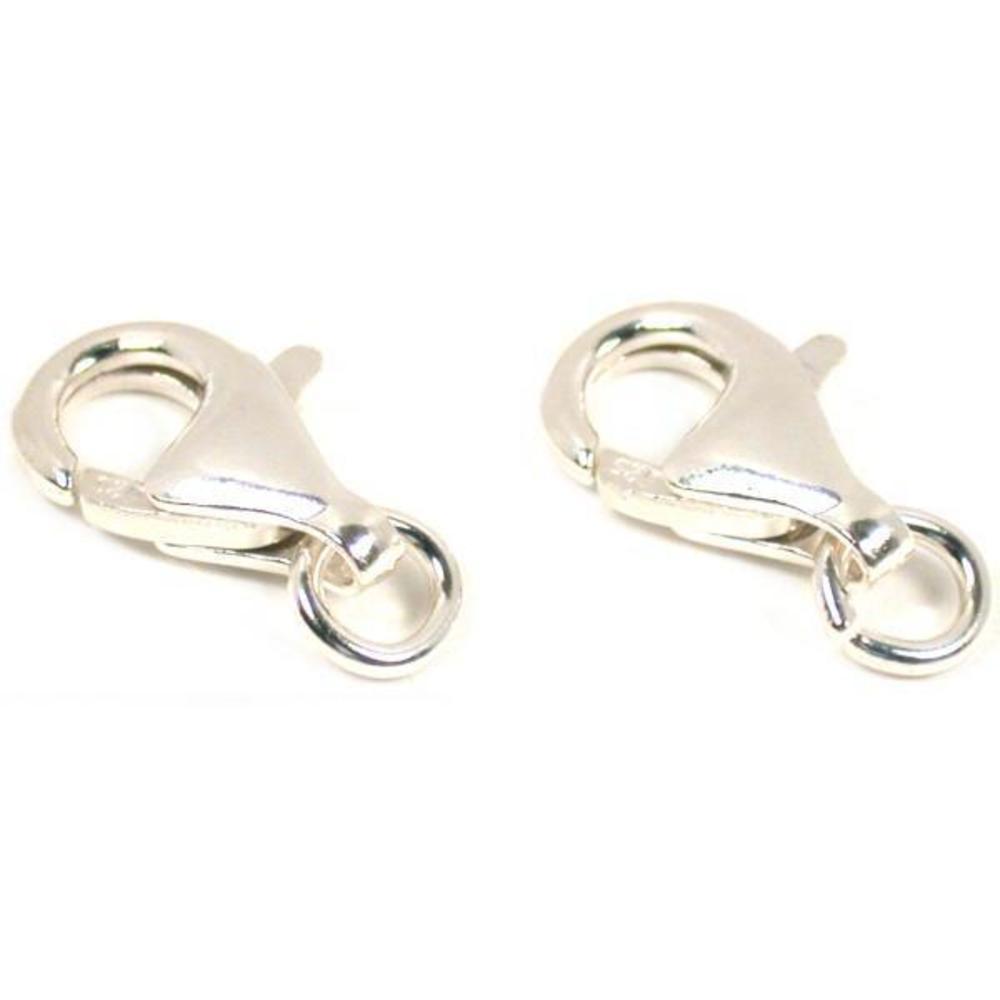 Lobster Clasp Sterling Silver 13mm 2Pcs