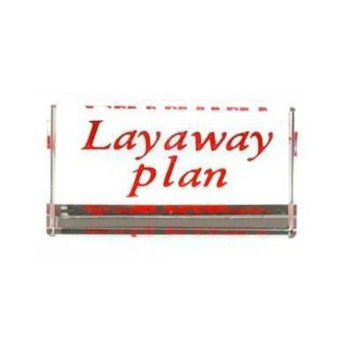 3 Display Signs Layaway Plan Jewelry Showcase Fixtures
