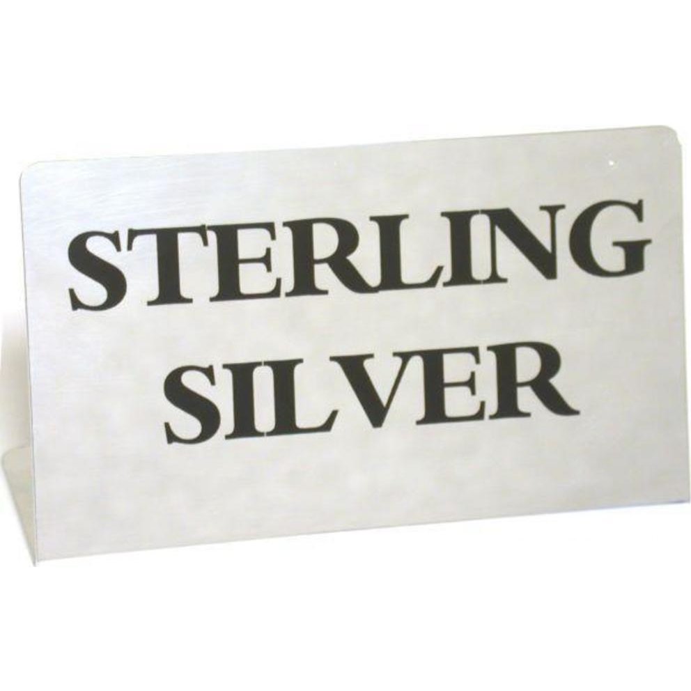 100 Signs Sterling Silver Showcase Display FindingKing