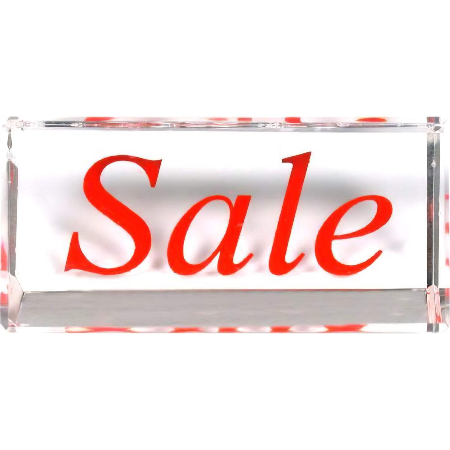 Crystal "Sale" Jewelry Sign Showcase Counter Display