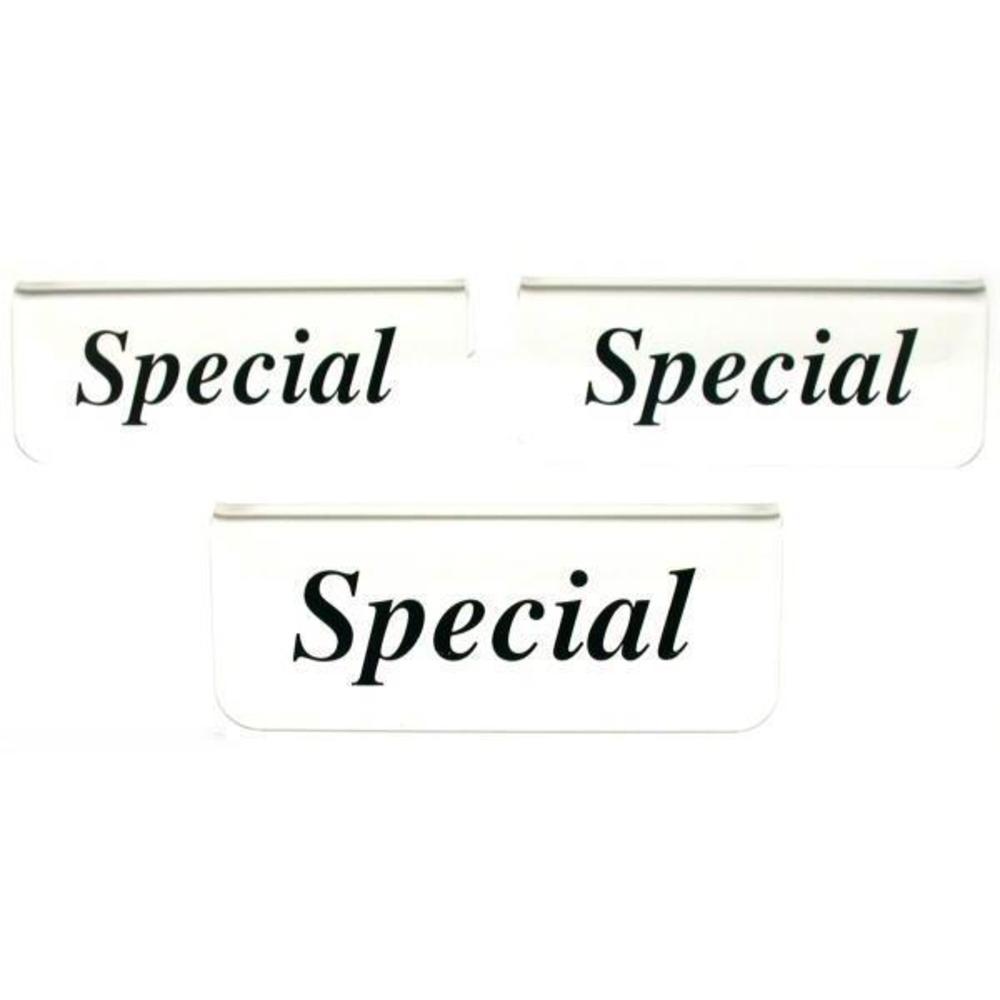 Special Jewelry Showcase Signs Frosted 3" 3Pcs