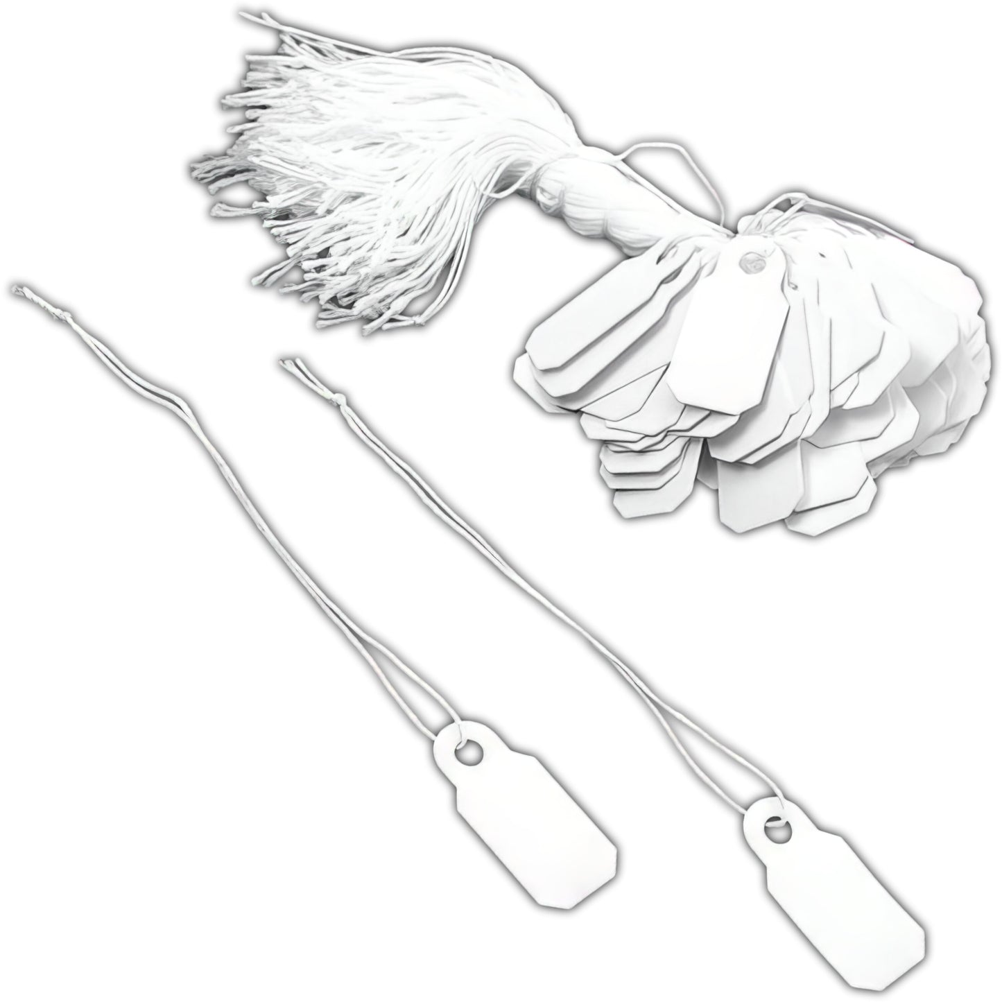 Jewelry String Price Tags 7/8" 100Pcs