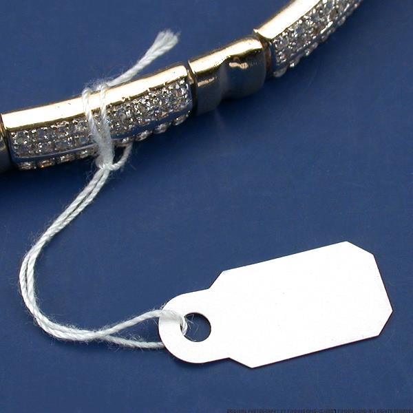 1000 White String Tags Jewelry Tag 3/8 x 7/8