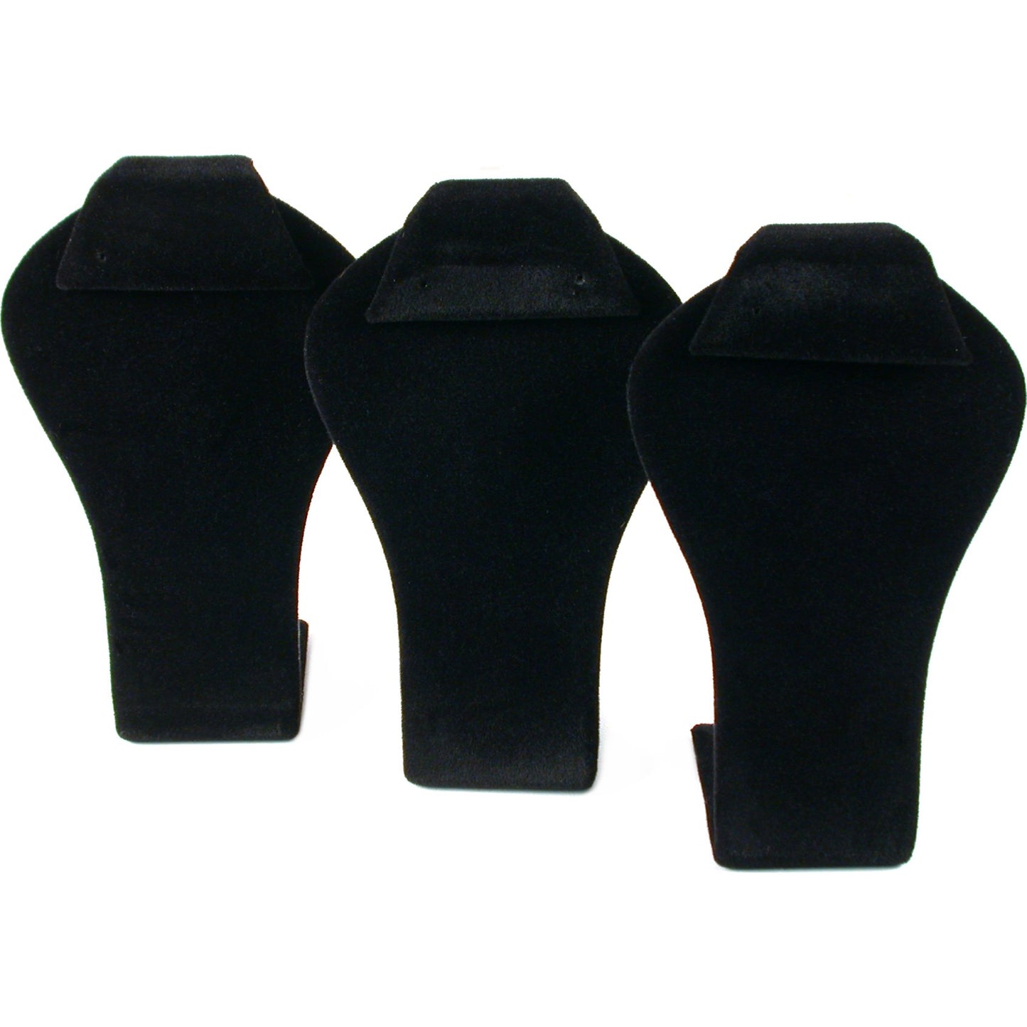 3 Pc Black Velvet Earring Display Jewelry Stand Set New