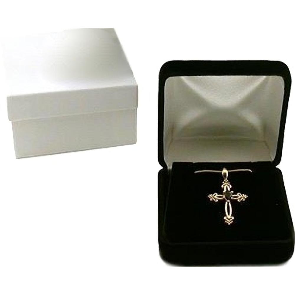 12 Black Velvet Pendant Boxes Jewelry Case Gift Display