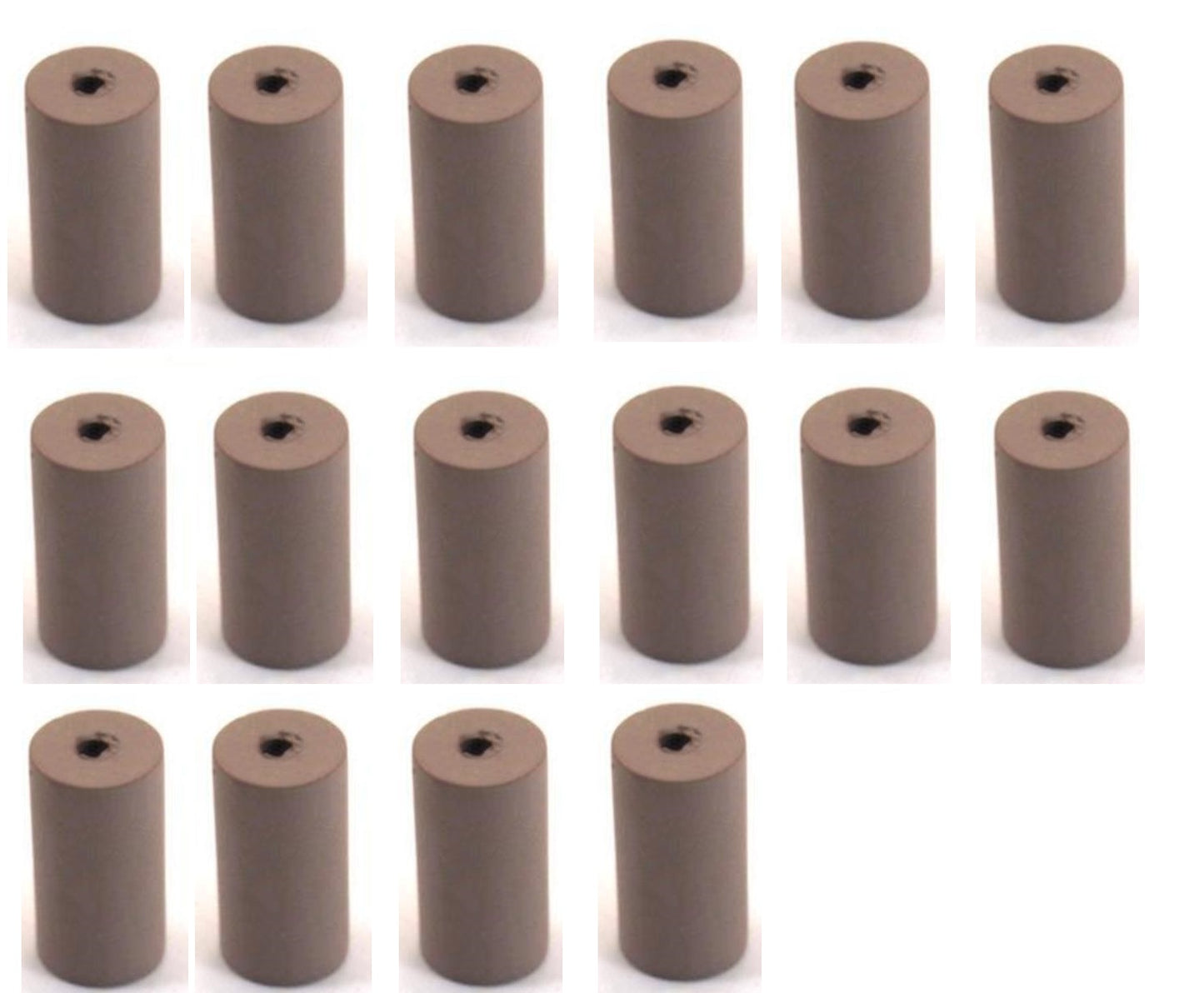 Pacific Silicone Cylinder High Shine 1" x 1/2" Pack of 22