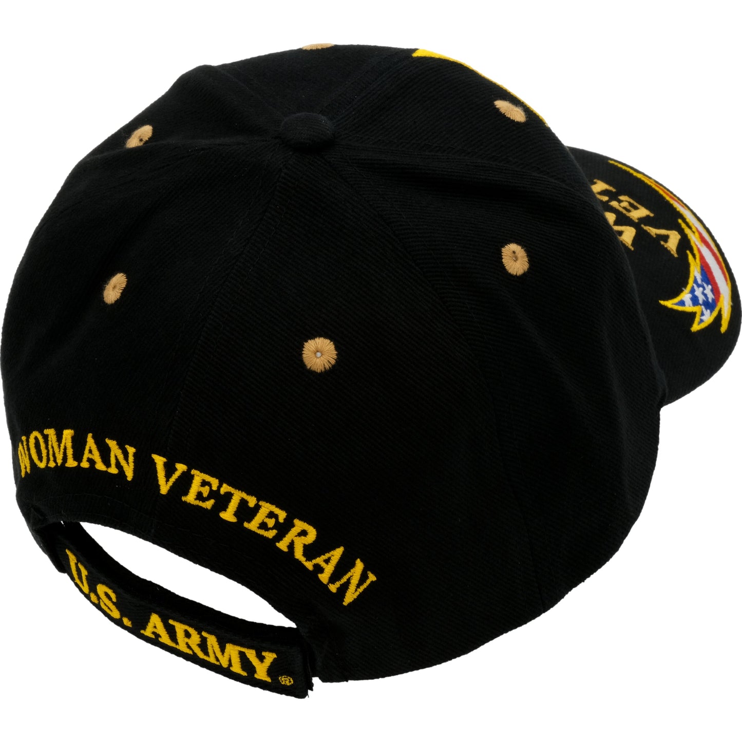 U.S. Army Woman Veteran Hat Black