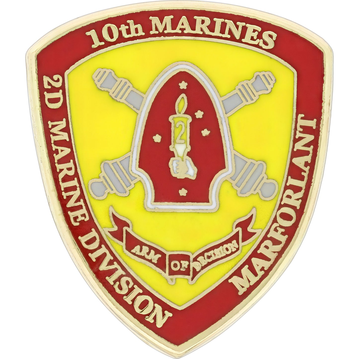 U.S.M.C. 10th Marine Regiment Pin 1"