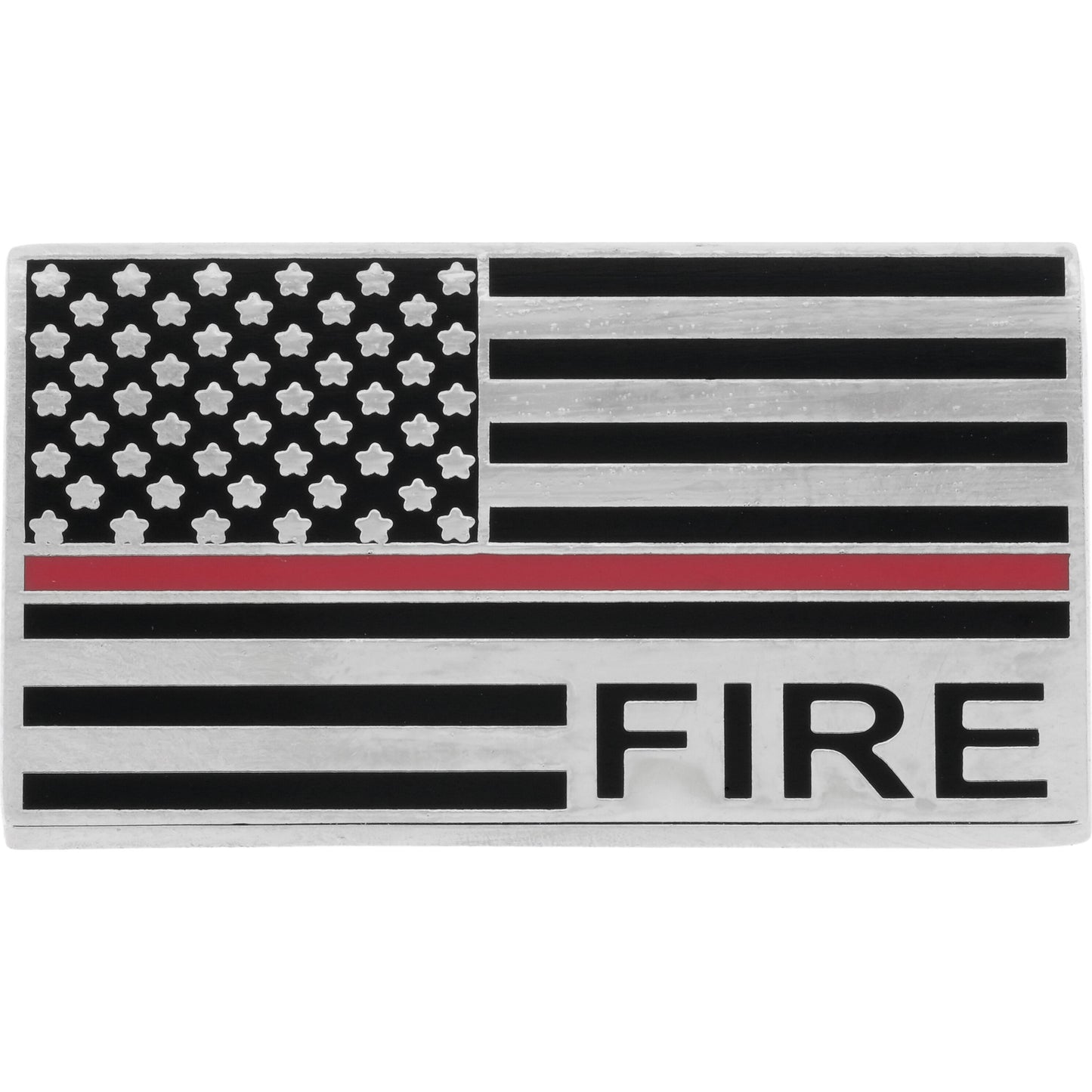 Fire, Red Line Honor Flag Pin 1 1/8"