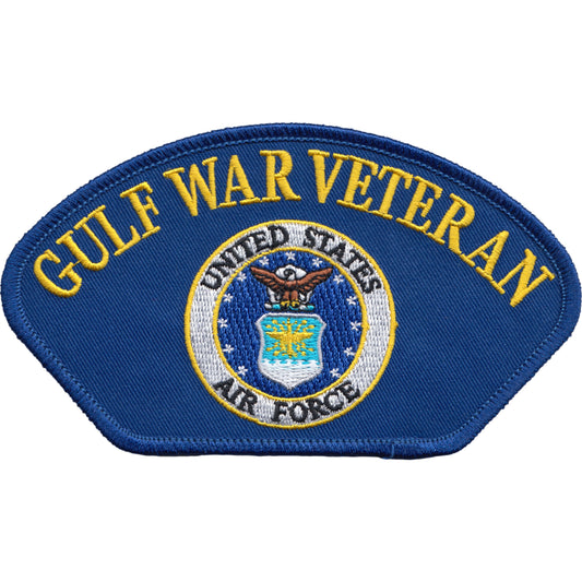 U.S. Air Force Gulf War Veteran Blue Hat Patch 2 3/4"