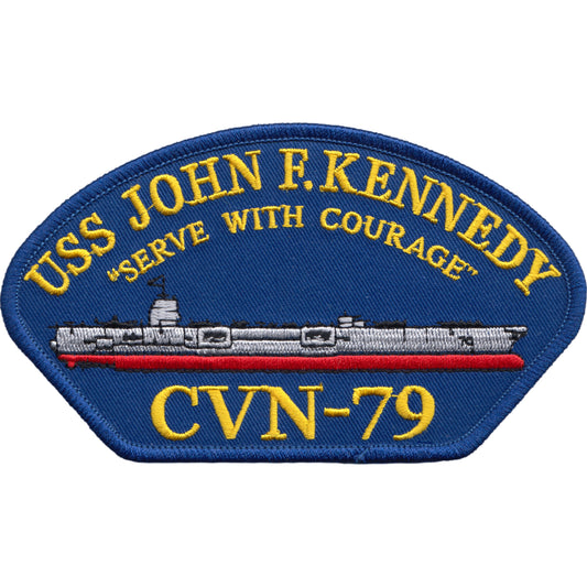 U.S. Navy USS John F. Kennedy CVN-79 Blue Patch 2 1/4" x 4"