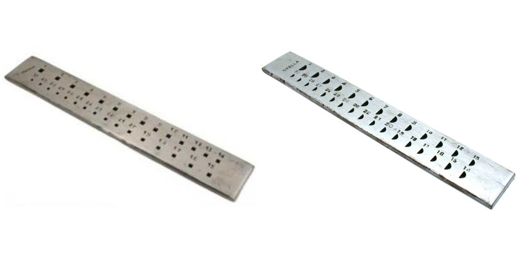 30 Square Hole & 30 Half Round Drawplates Wire Shaping Tools Kit 2 Pcs
