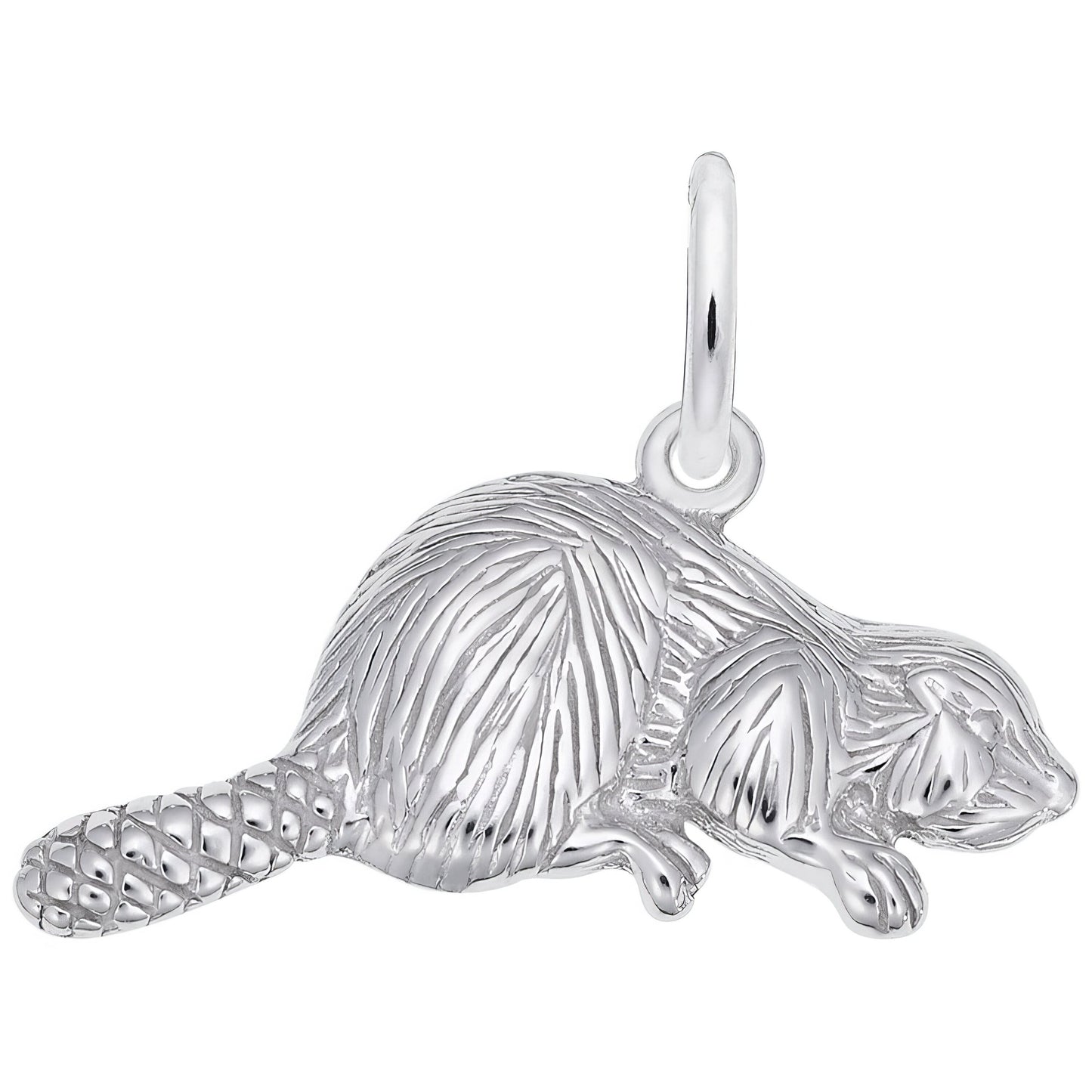 Beaver Charm - Metal - Sterling Silver