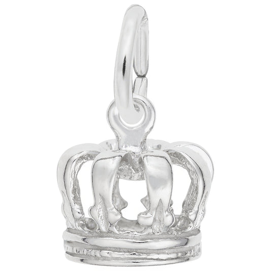 Royal Crown Charm - Metal - Sterling Silver