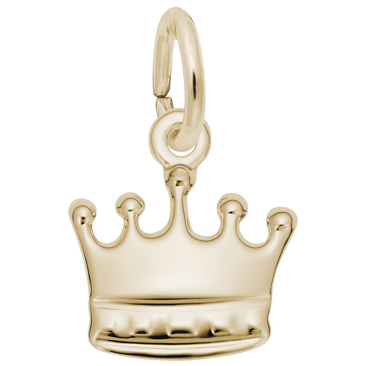 Sterling Silver Crown Charm - 9mm x 11mm