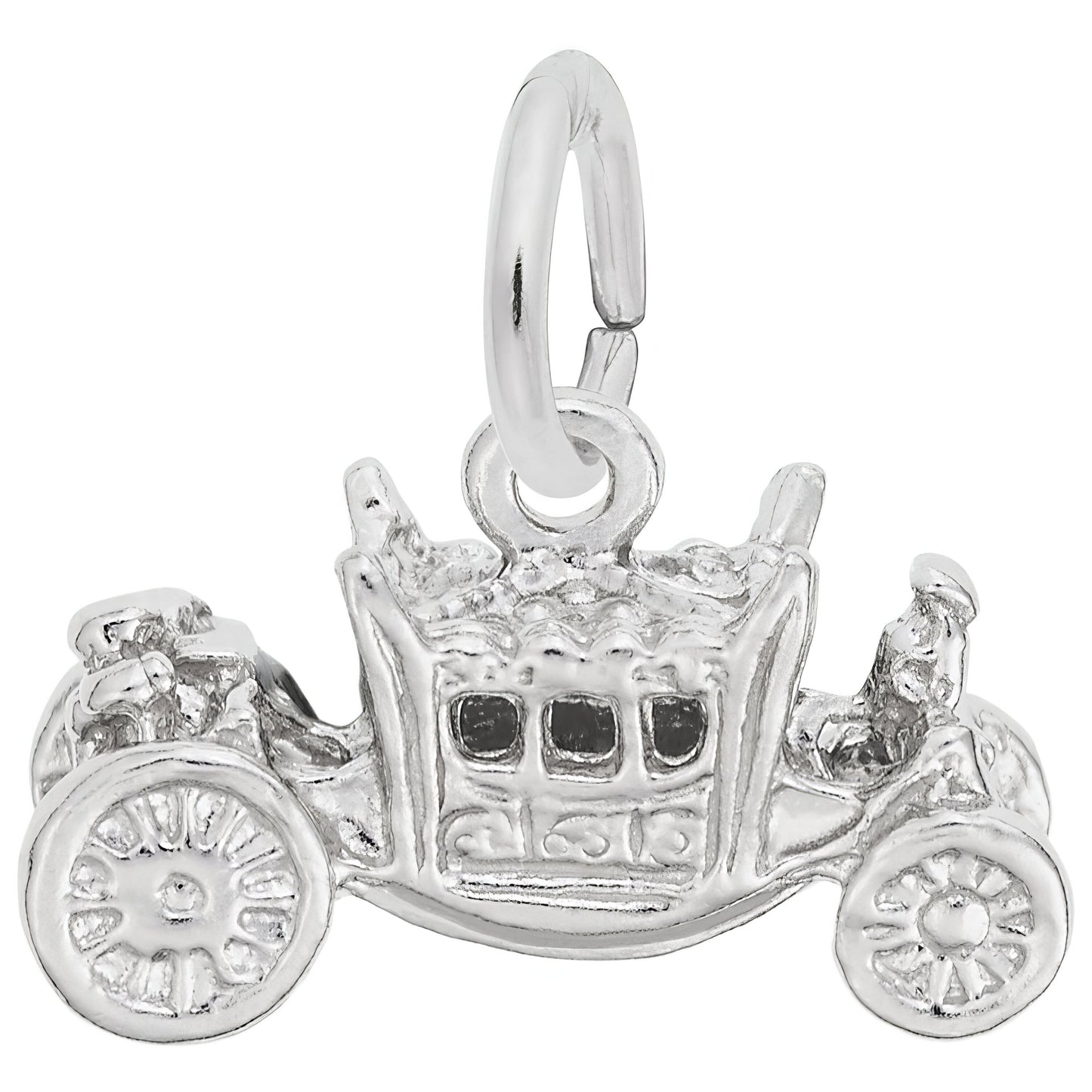 Royal Carriage Charm - Metal - Sterling Silver