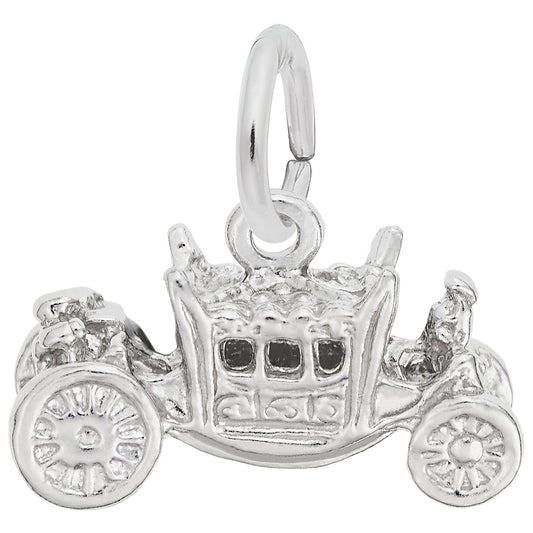 Royal Carriage Charm - Metal - Sterling Silver