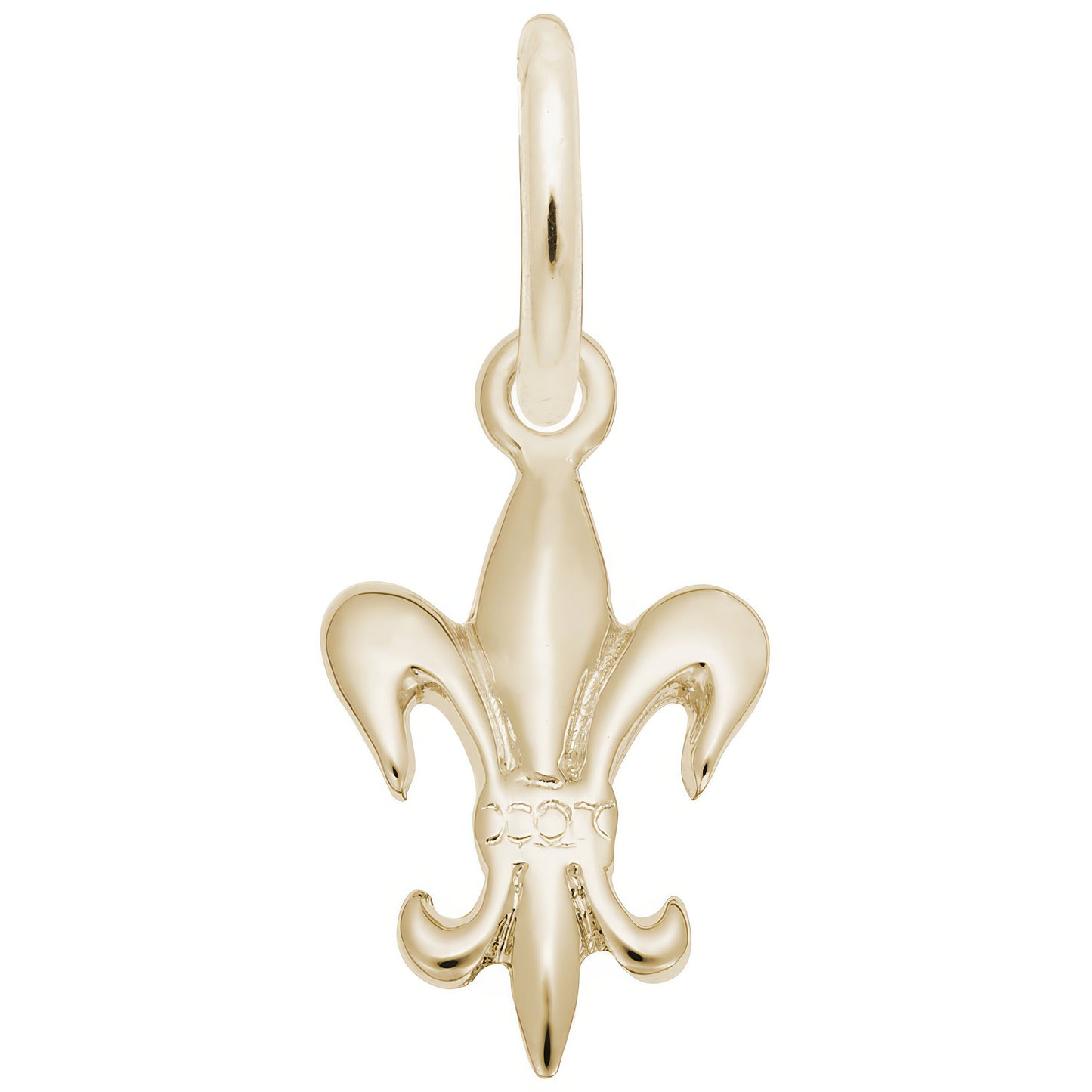 Classic Fleur De Lis Charm - Metal - Sterling Silver