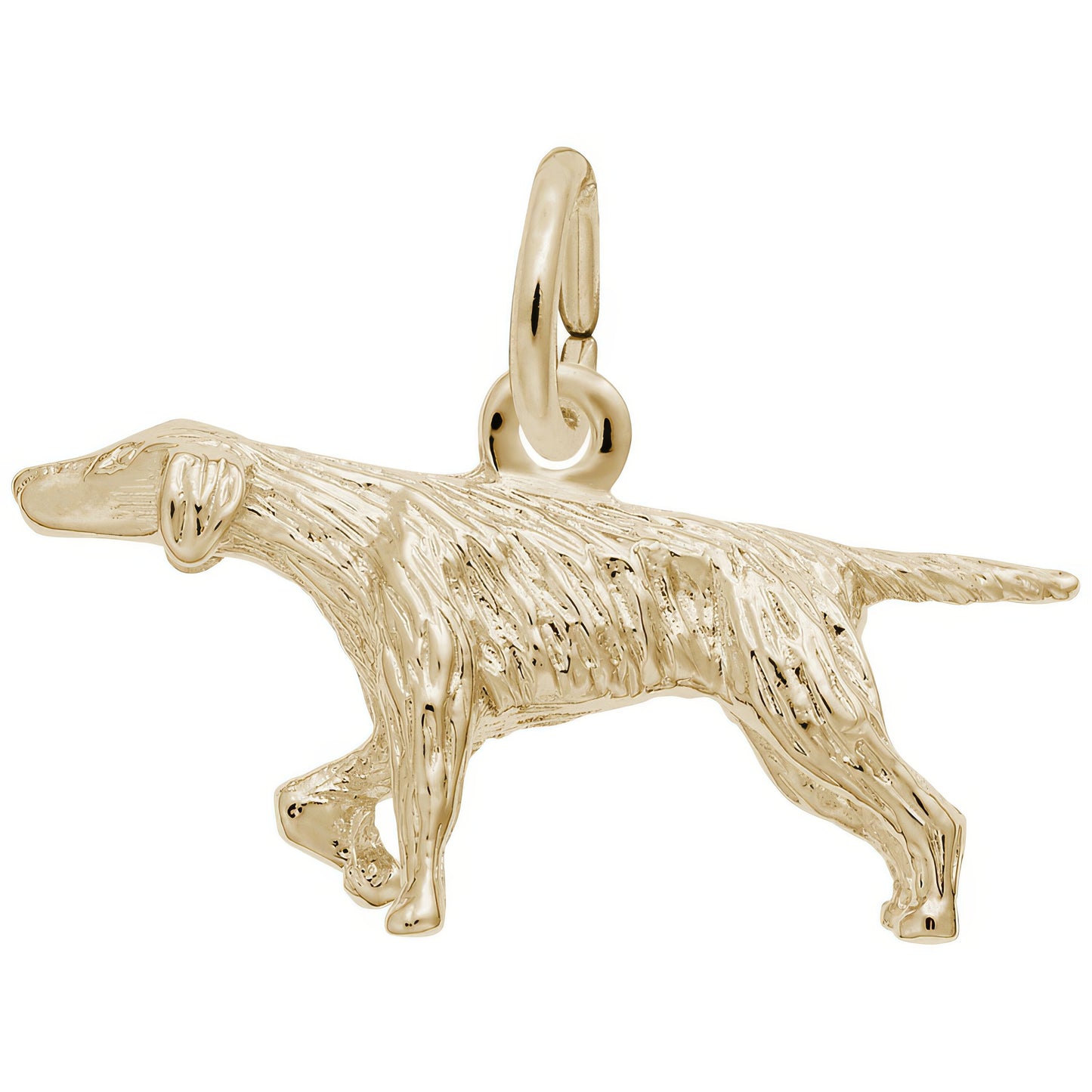 Pointer Dog Charm - Metal - Sterling Silver