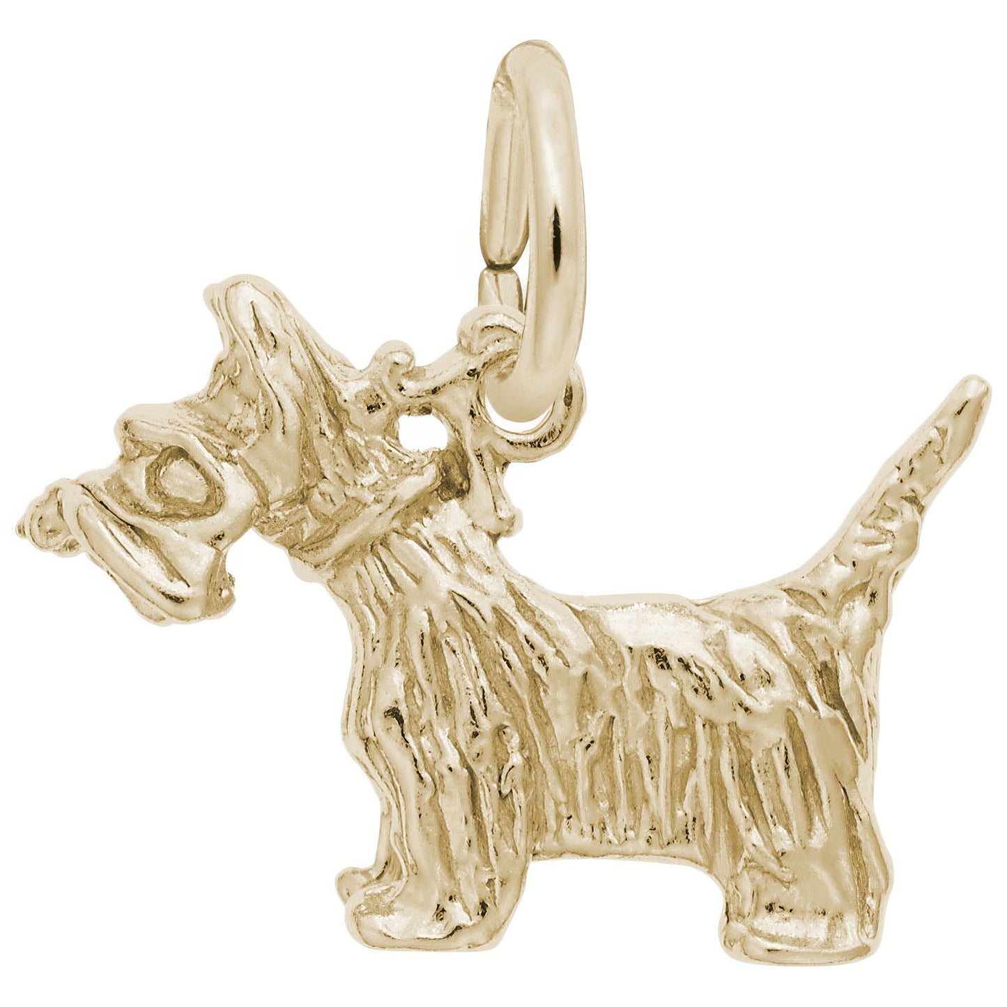 Sterling Silver Scottie Charm - 11mm x 16mm