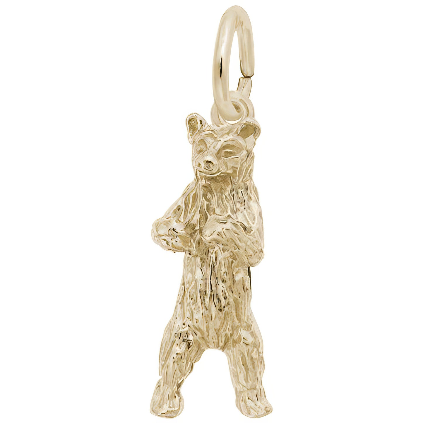 Standing Bear Charm - Metal - Sterling Silver